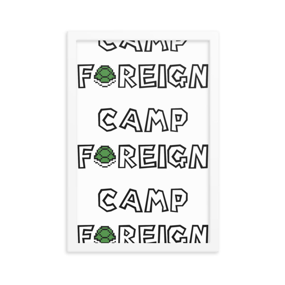 Camp Foreign Framed Poster (Super Mario Edition)