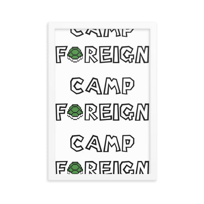 Camp Foreign Framed Poster (Super Mario Edition)