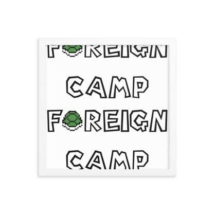 Camp Foreign Framed Poster (Super Mario Edition)