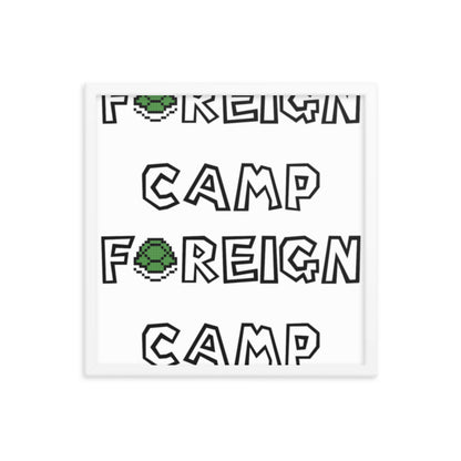 Camp Foreign Framed Poster (Super Mario Edition)