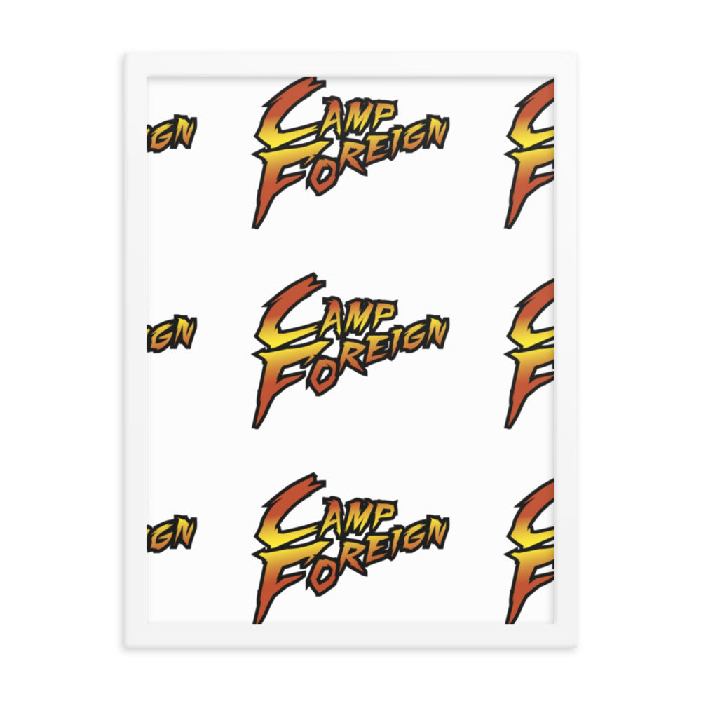 Camp Foreign Framed Poster (Street Fighter Edition)