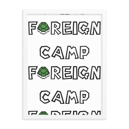 Camp Foreign Framed Poster (Super Mario Edition)