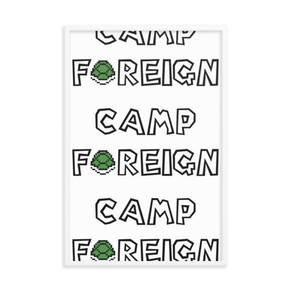 Camp Foreign Framed Poster (Super Mario Edition)