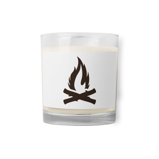 Brown Flame Glass Jar Soy Wax Candle