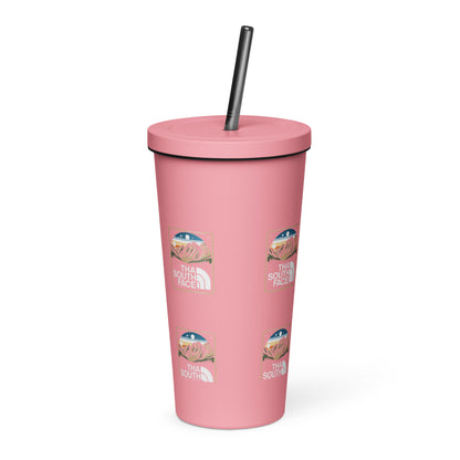 South Face Insulated Tumbler w/ a straw