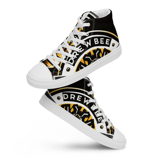 Drewbee Mane Basketball Association Men’s High Top Canvas Shoes