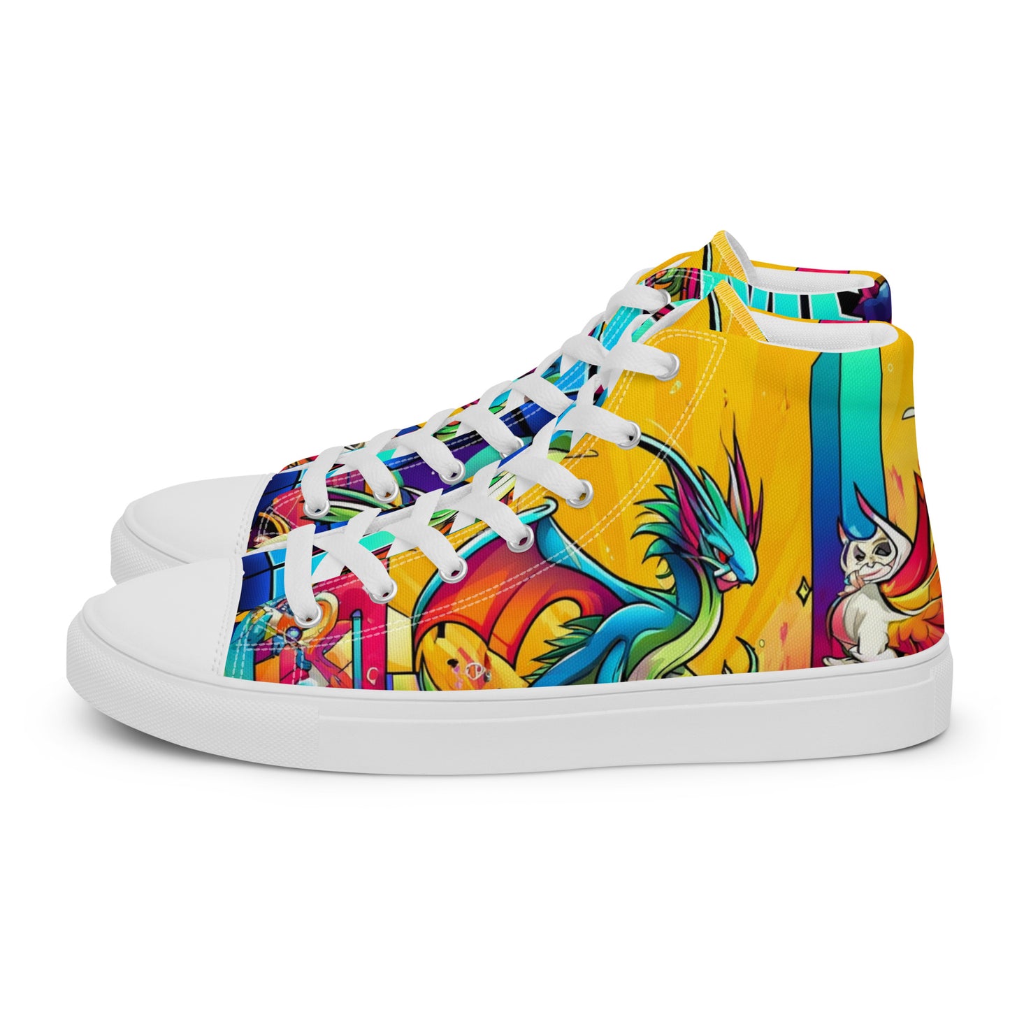 Call Me Men’s High Top Canvas Shoes (Home Edition)