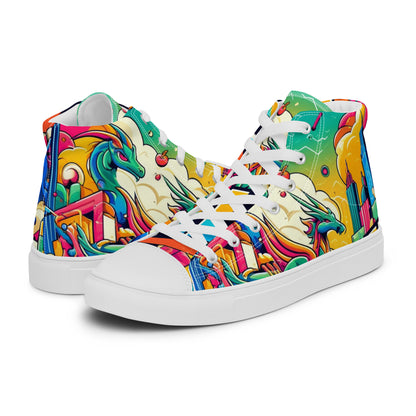 Call Me Men’s High Top Canvas Shoes (Work Edition)