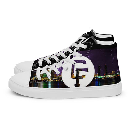 City Foreign Men’s High Top Canvas Shoes