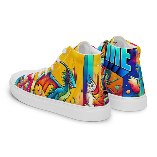 Call Me Men’s High Top Canvas Shoes (Home Edition)