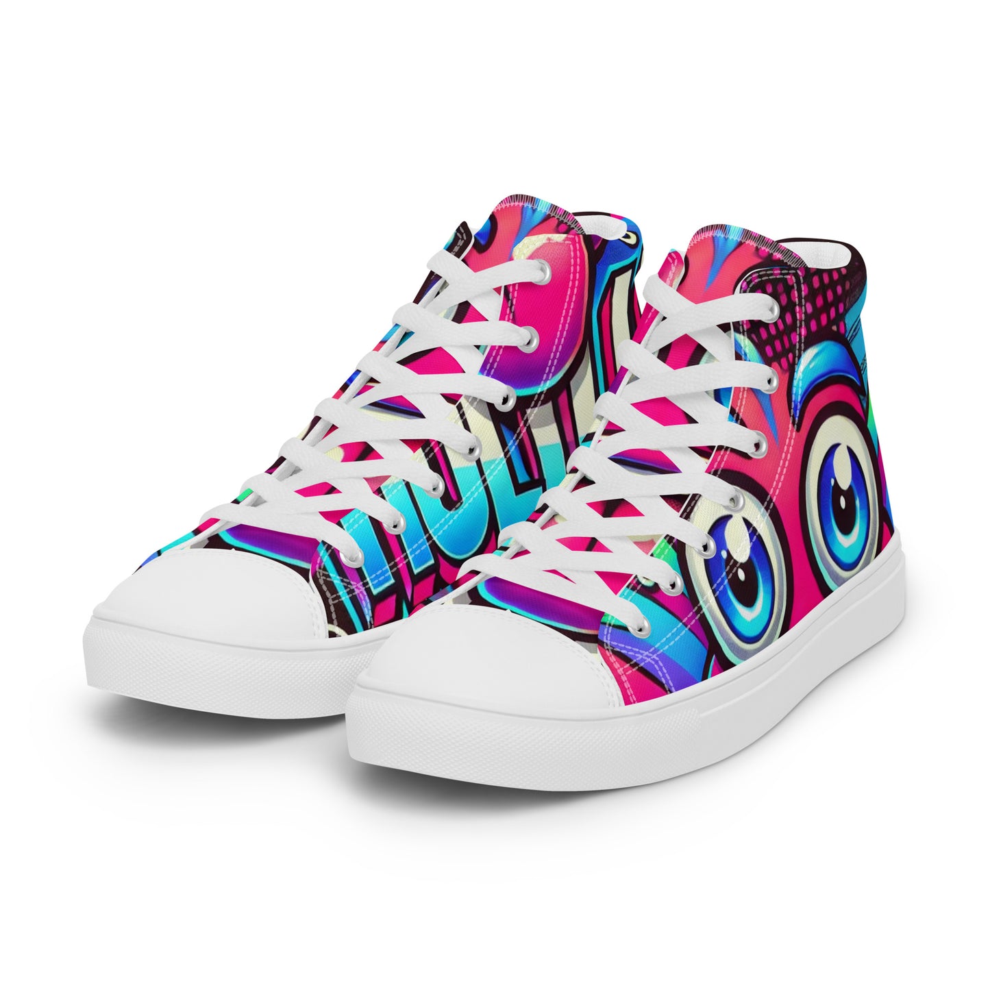 HOLD UP Men’s High Top Canvas Shoes (Geek Edition)