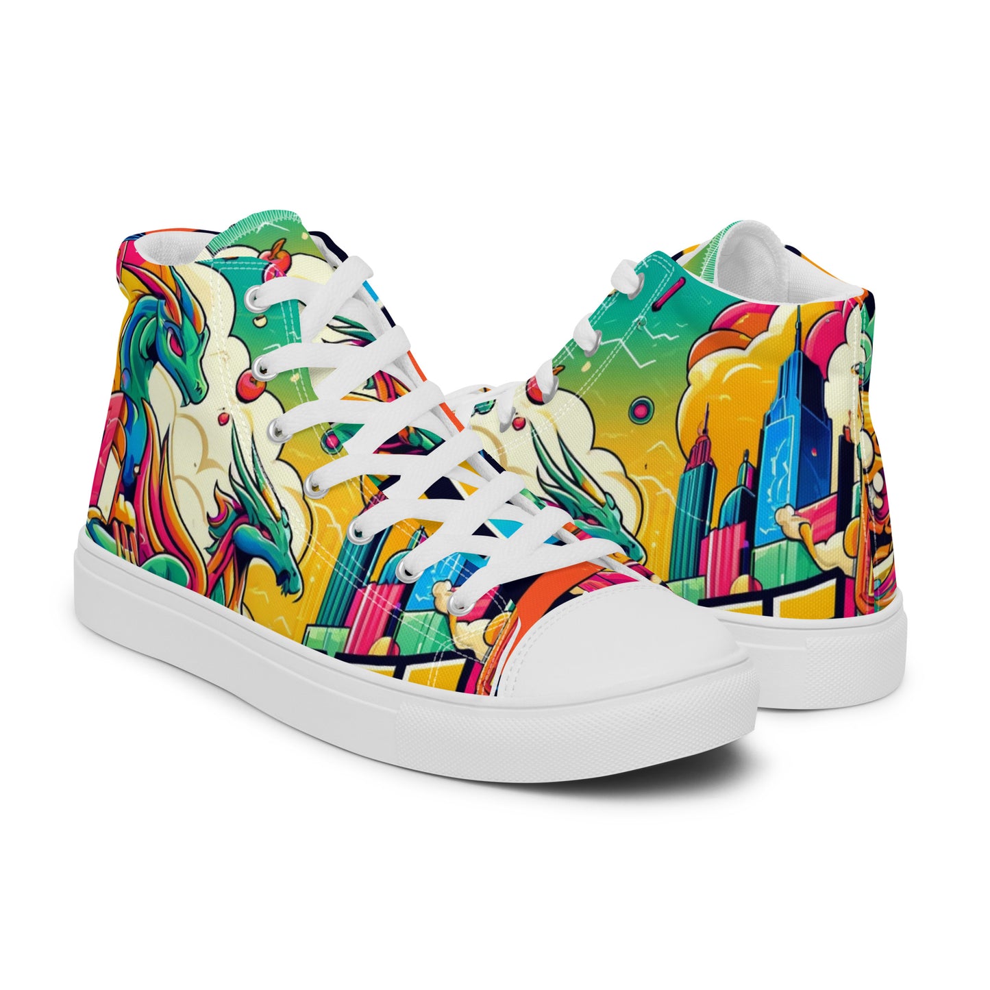 Call Me Men’s High Top Canvas Shoes (Work Edition)