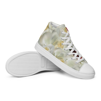 Drew Flowers Men’s High Top Canvas Shoes