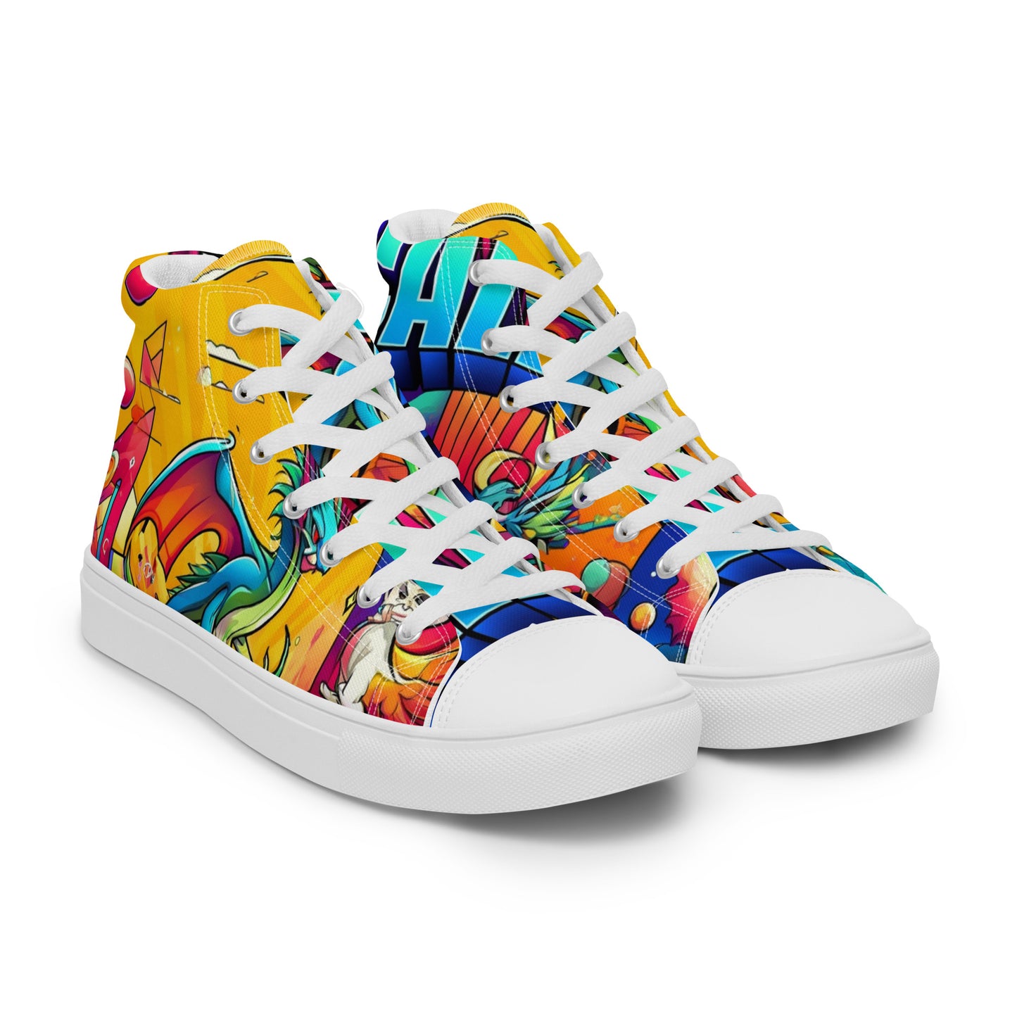 Call Me Men’s High Top Canvas Shoes (Home Edition)