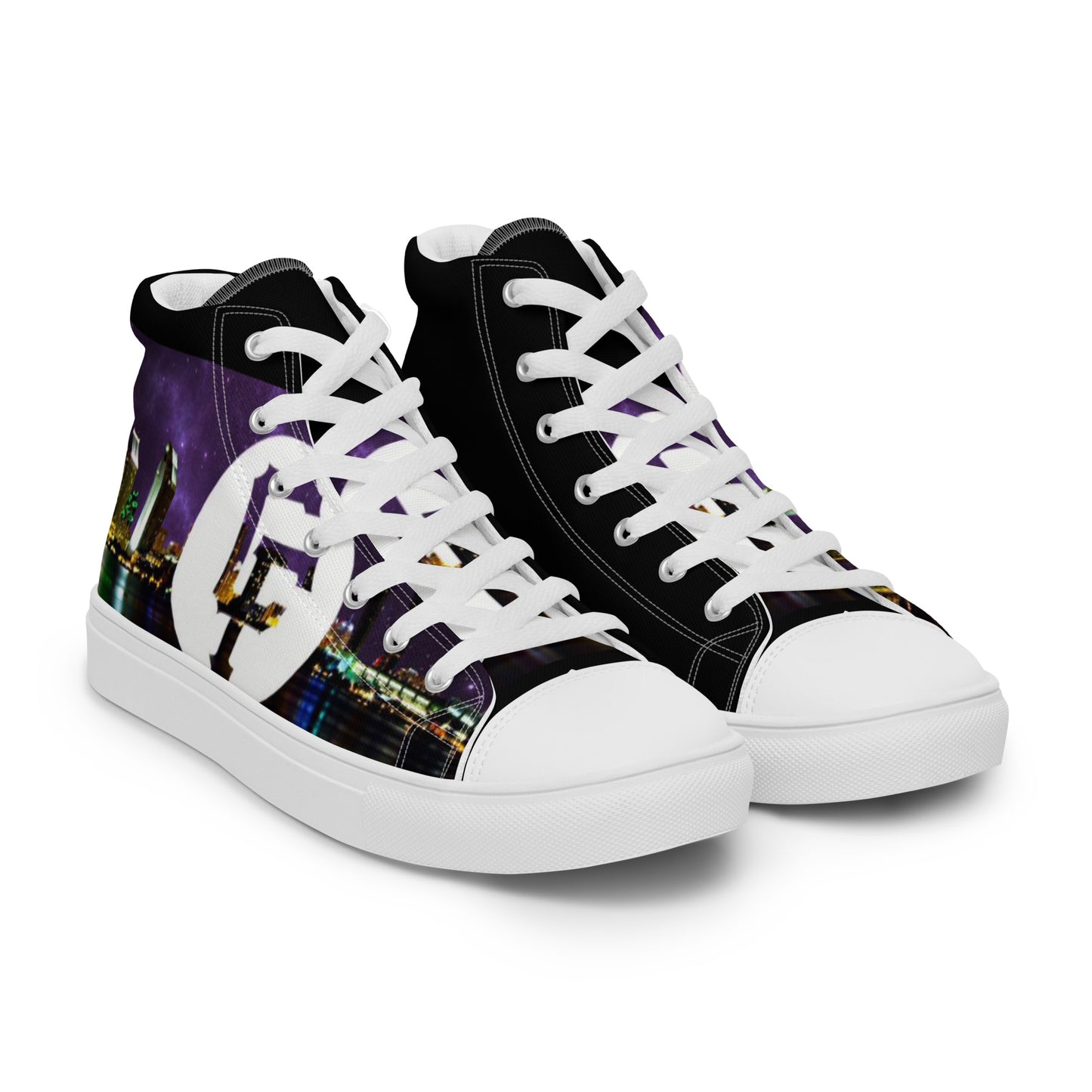 City Foreign Men’s High Top Canvas Shoes