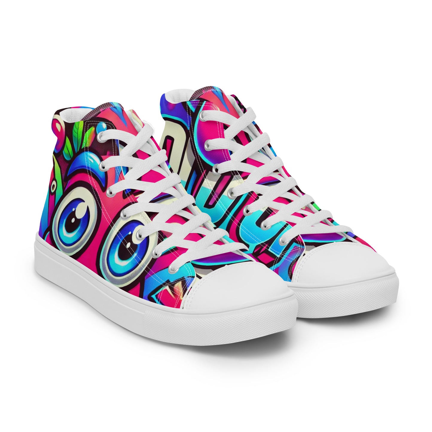 HOLD UP Men’s High Top Canvas Shoes (Geek Edition)