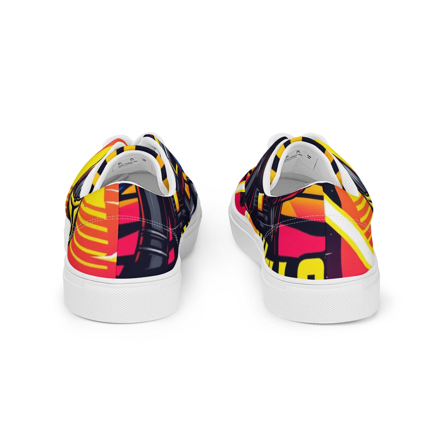 Darth Yellow Men’s Lace-Up Canvas Shoes