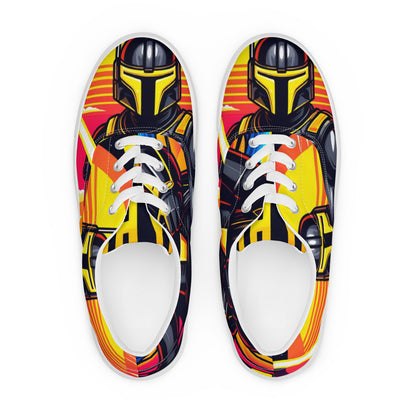 Darth Yellow Men’s Lace-Up Canvas Shoes