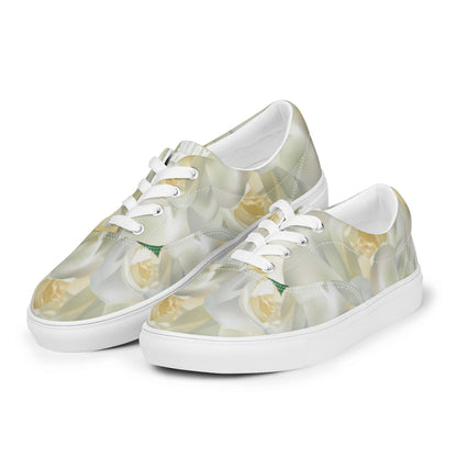 Drew Flowers Men’s Lace-Up Canvas Shoes