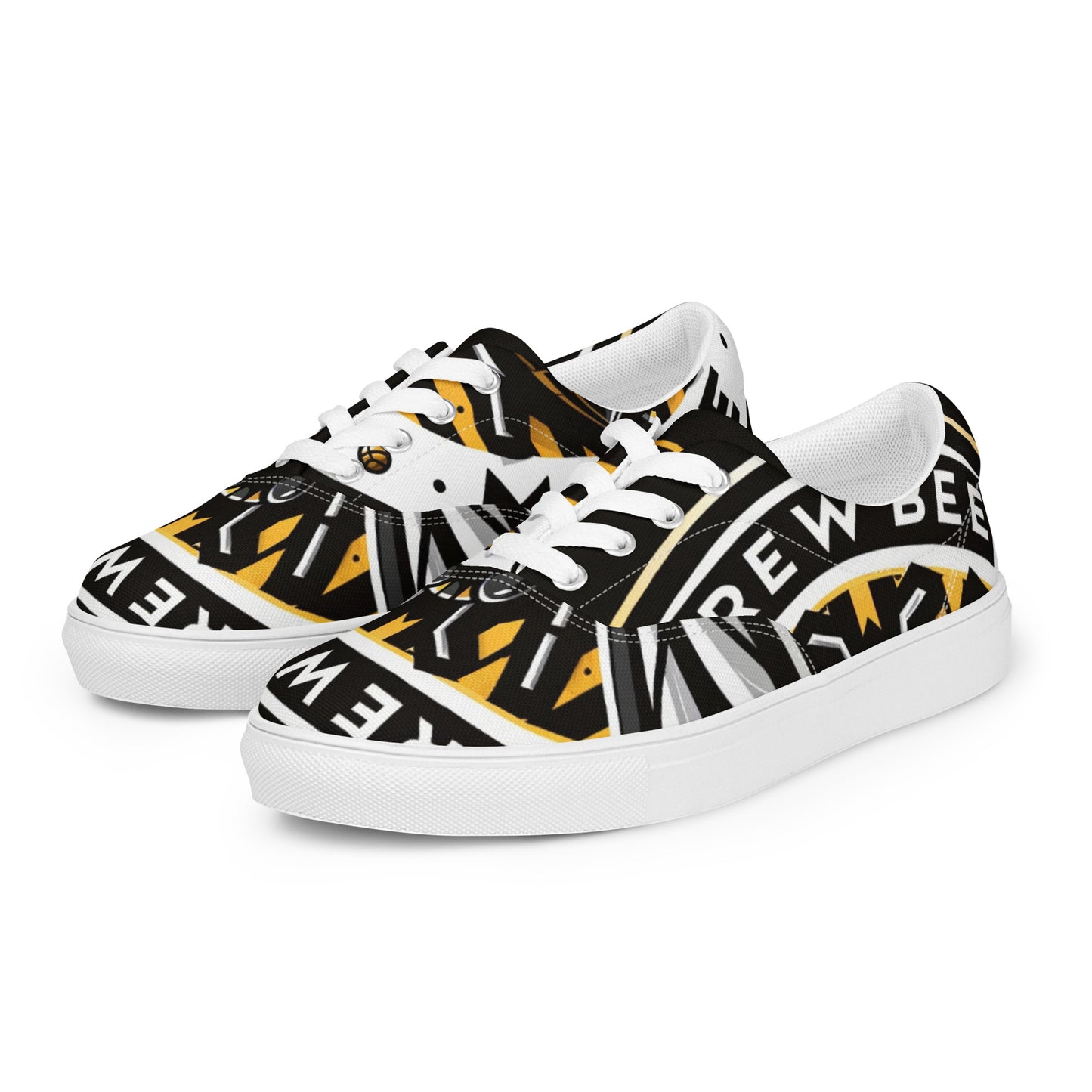 Drewbee Mane Basketball Association Men’s Lace-Up Canvas Shoes