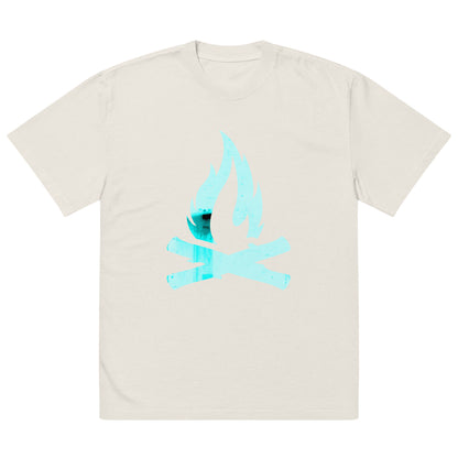 Ocean Flame Oversized Faded T-Shirt