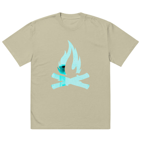 Ocean Flame Oversized Faded T-Shirt