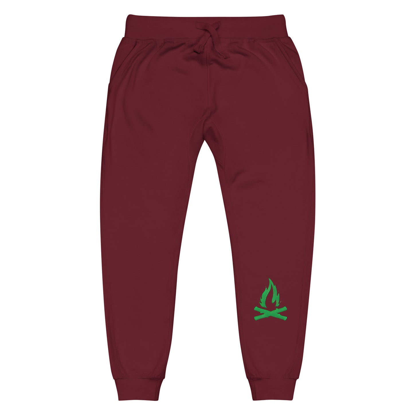 Green Flame Sweatpants