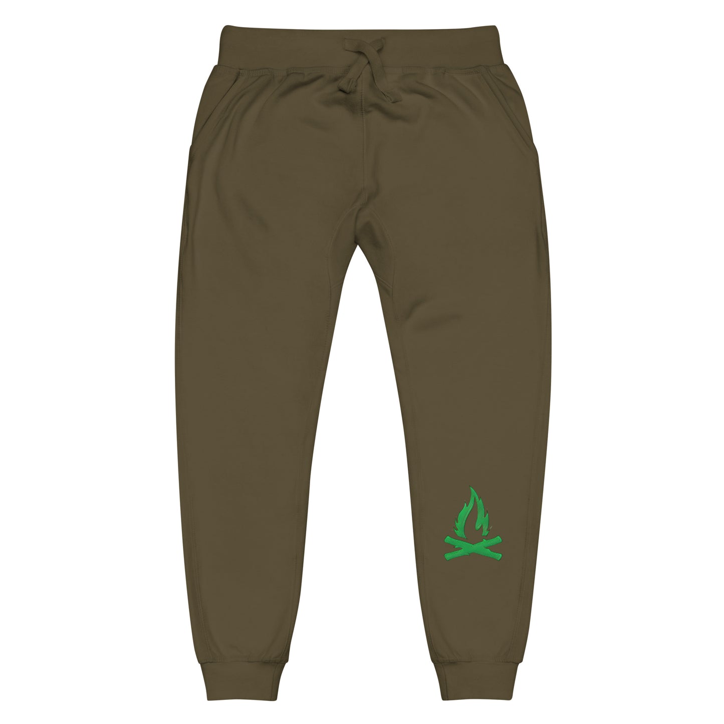 Green Flame Sweatpants