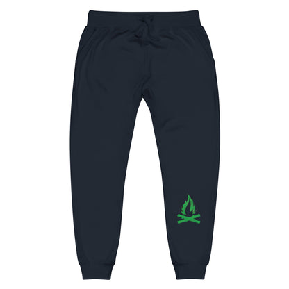 Green Flame Sweatpants