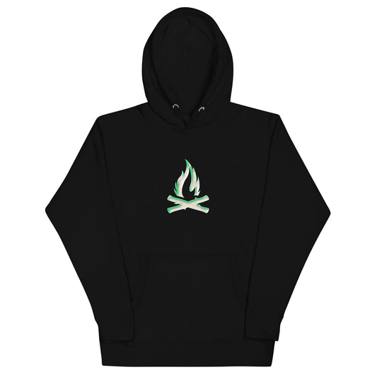 Green Gas Flame Hoodie