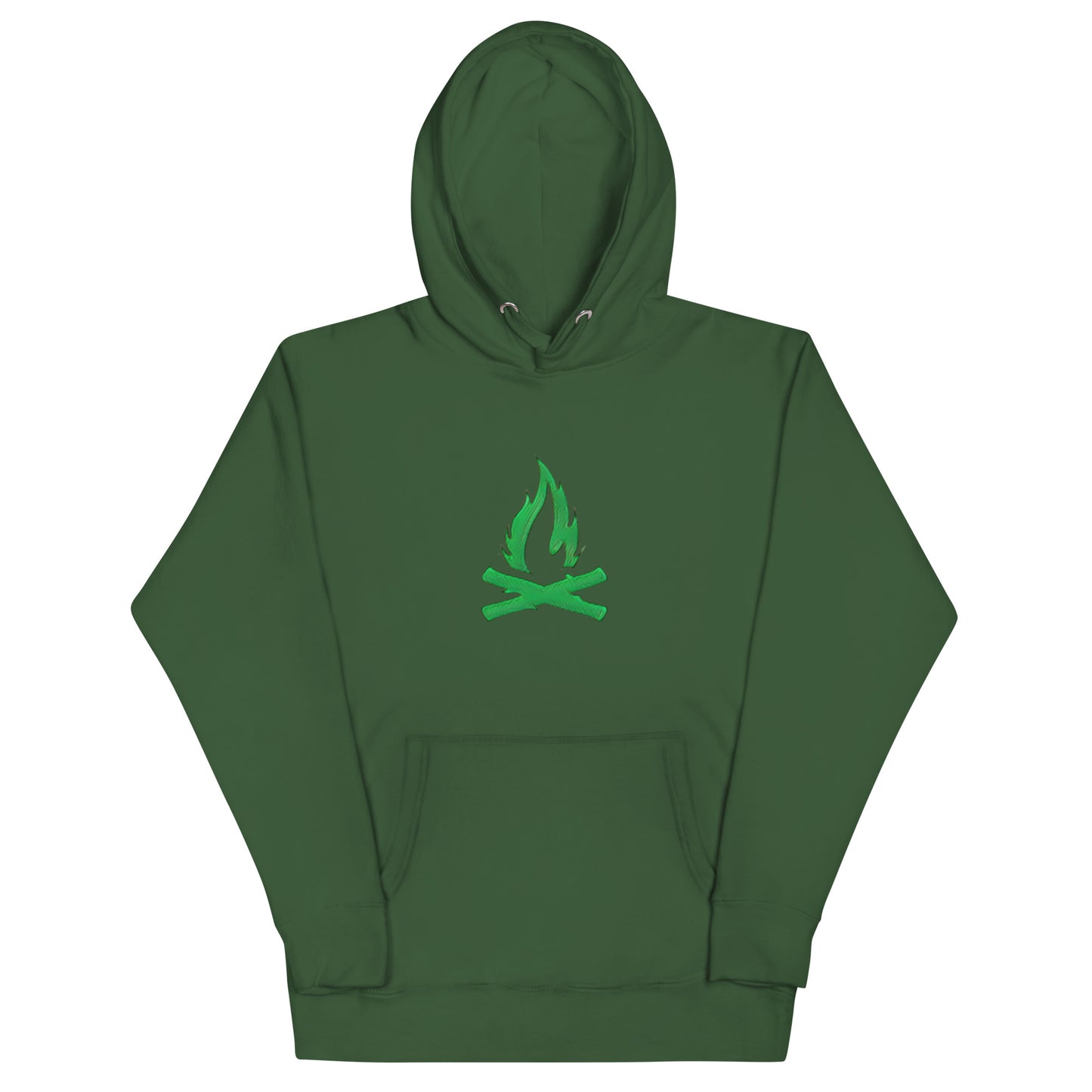 Green Flame Hoodie