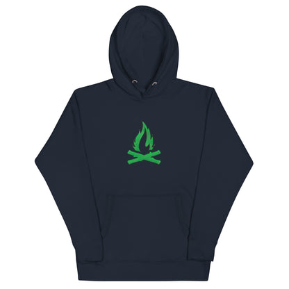 Green Flame Hoodie