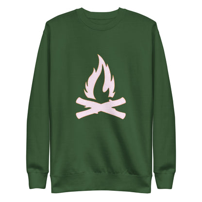 Orange Peel Flame Sweatshirt