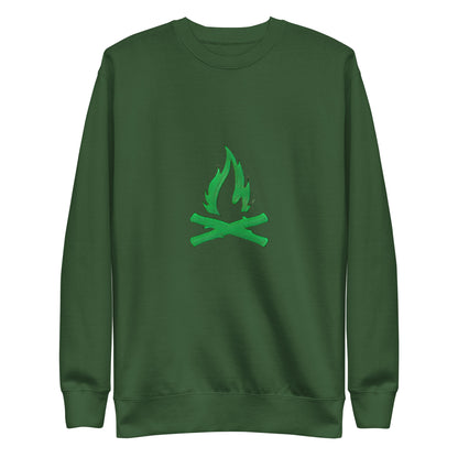 Green Flame Sweatshirt