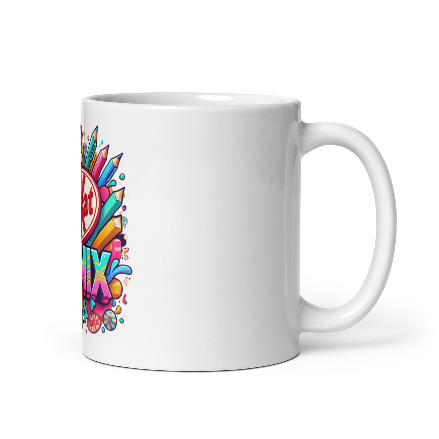 Kit Kat Remix White Glossy Mug