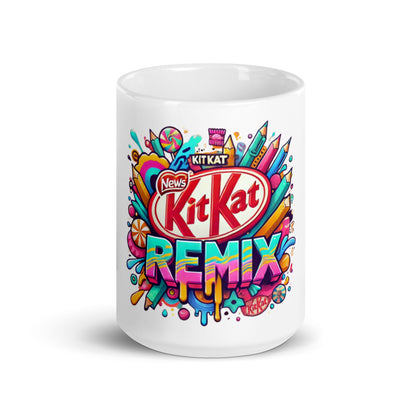 Kit Kat Remix White Glossy Mug