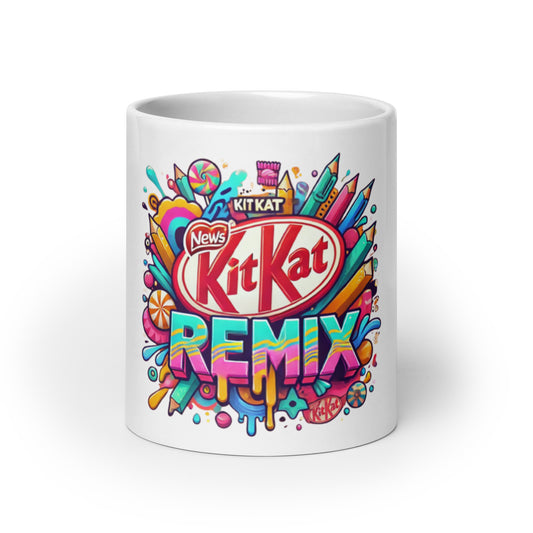 Kit Kat Remix White Glossy Mug