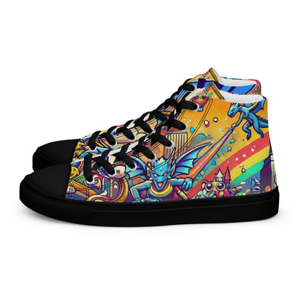 Call Me Women’s High Top Canvas Shoes (Fax Edition)