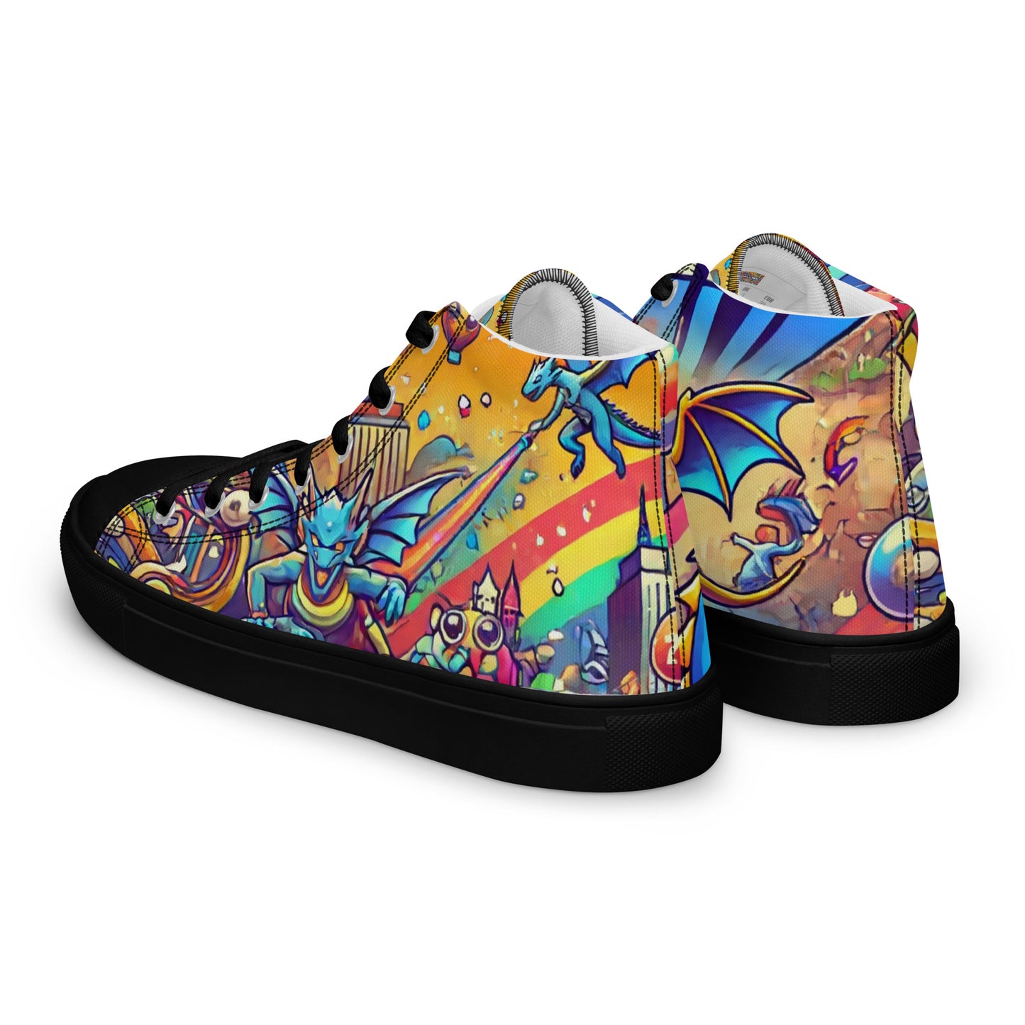 Call Me Women’s High Top Canvas Shoes (Fax Edition)