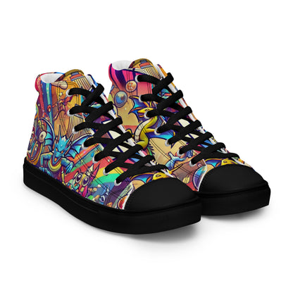 Call Me Women’s High Top Canvas Shoes (Fax Edition)