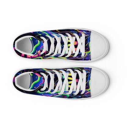 Nervous Women’s High Top Canvas Shoes (Slide Edition)