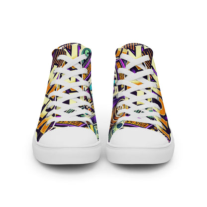 Money Counter $ound Women’s High Top Canvas Shoes (Cash Edition)