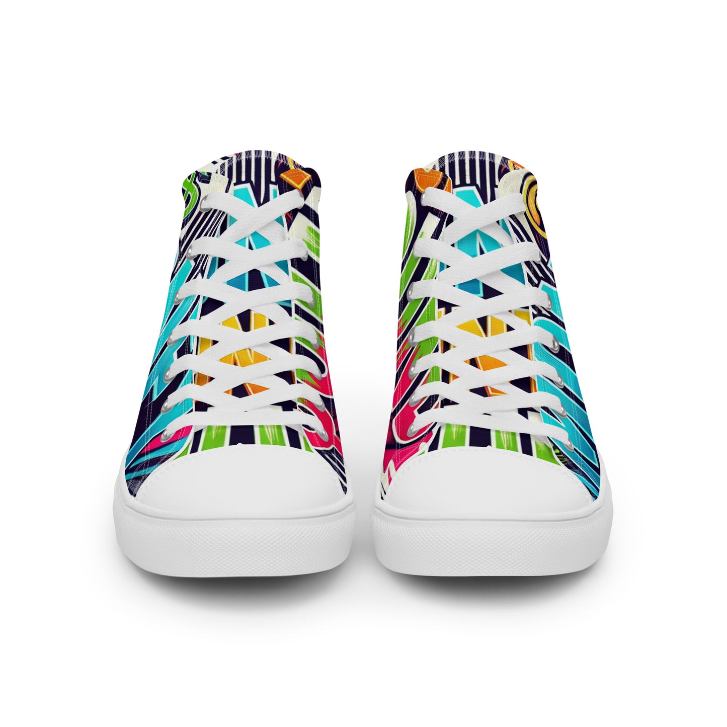 Money Counter $ound Women’s High Top Canvas Shoes (Card Edition)