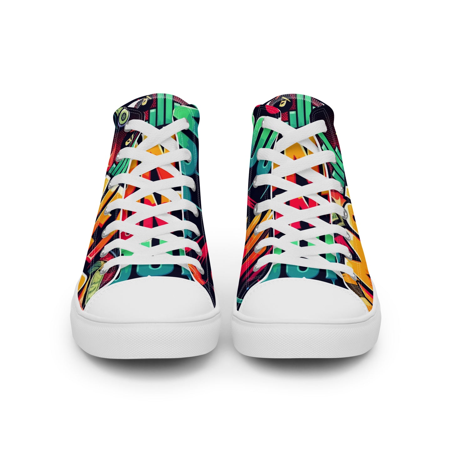 Money Counter $ound Women’s High Top Canvas Shoes (Crypto Edition)