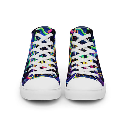 Nervous Women’s High Top Canvas Shoes (Slide Edition)