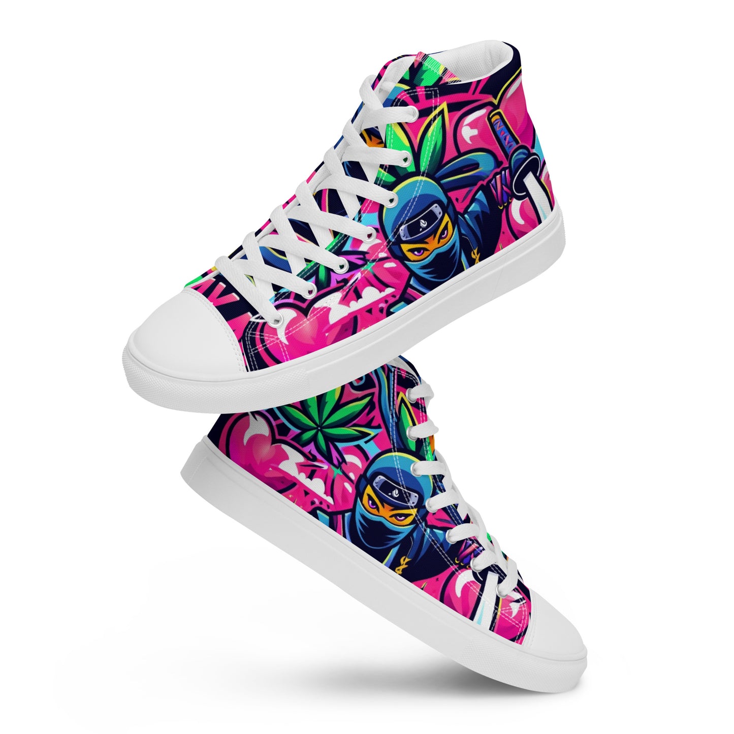 Say My Name Women’s High Top Canvas Shoes (Ninja Edition)