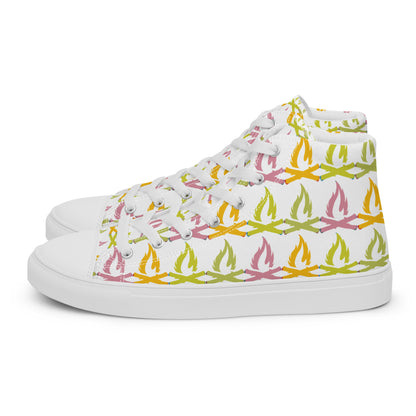 Sour Flame Women’s High Top Canvas Shoes