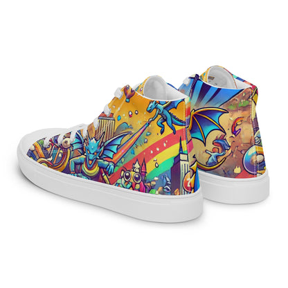 Call Me Women’s High Top Canvas Shoes (Fax Edition)