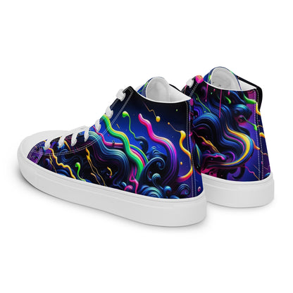 Nervous Women’s High Top Canvas Shoes (Slide Edition)