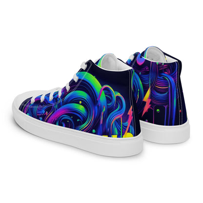 Nervous Women’s High Top Canvas Shoes (Drip Edition)